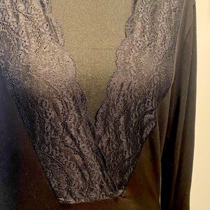 CosaBella deep v lace body suit
